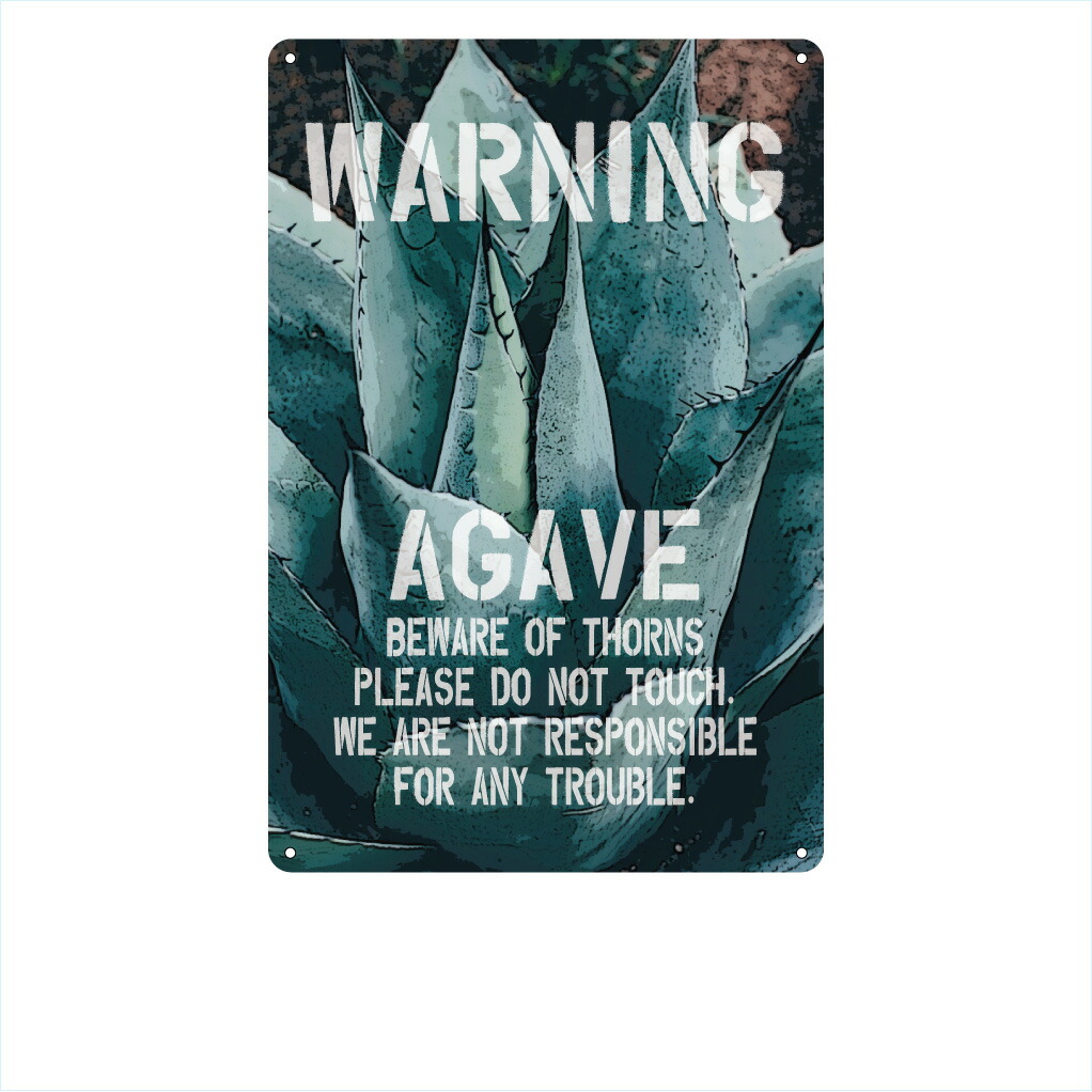 warning DRY GARDEN ロードサイン ガーデンサインプレート ドライガーデン 36cm＊36cm 「CAUTION