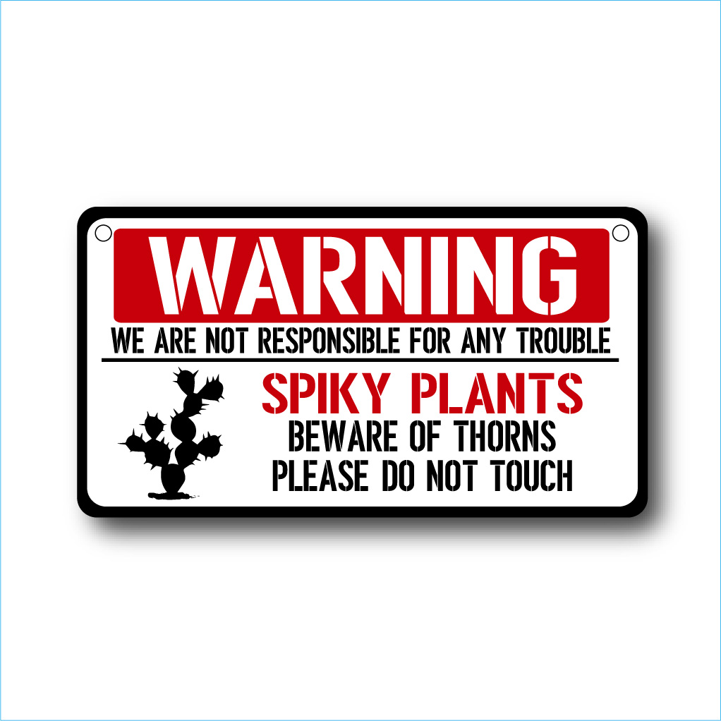 楽天市場】ガーデンサインプレート ドライガーデン 36cm＊25cm WARNING