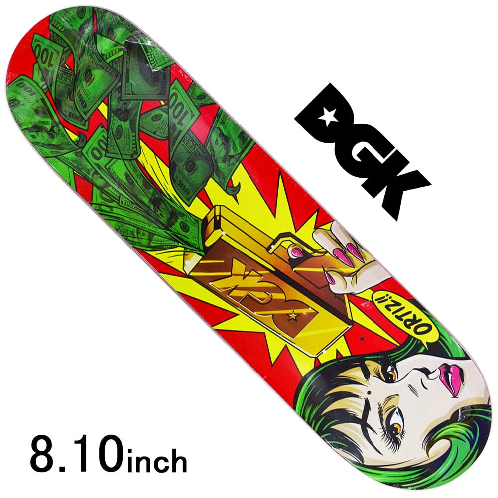 【楽天市場】DGK 8.1インチ スケボー デッキ Pro Chaz Ortiz Float Bang Deck スケートボード ブレスト