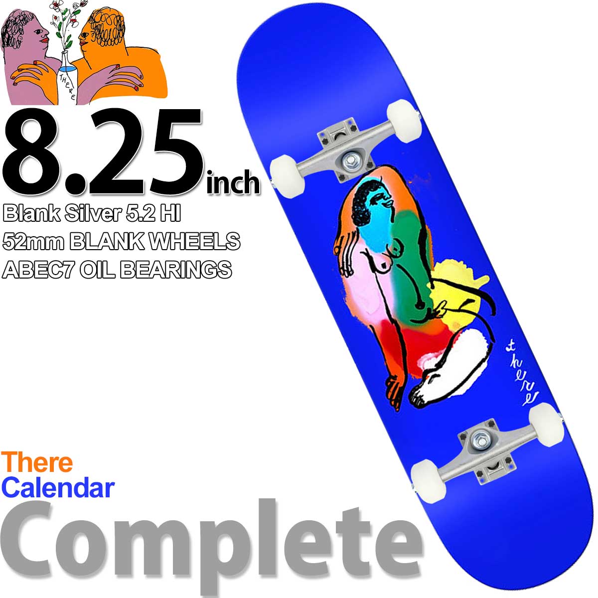 市場 ゼア カラーズ 完成品 LGBTQ スケボー Colors DLX There Trucks コンプリート Blank 8.25インチ  スケートボード Complete ブランクトラック Skateboards