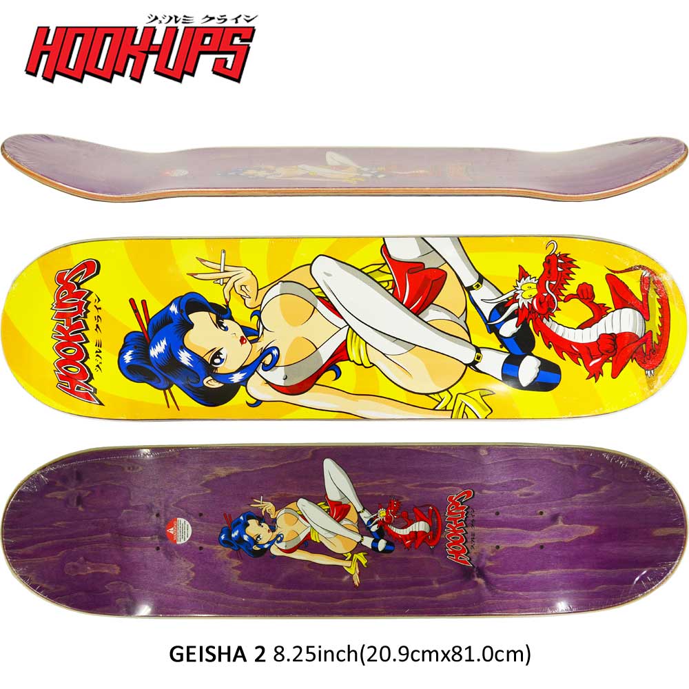 入荷予定 只今ポイント10倍up スケボー スケート デッキ スケートボード Hook Ups フック アップ Geisha 2 8 25inch ストリート オシャレ ファッション アイテム ジェルミークライン Fucoa Cl