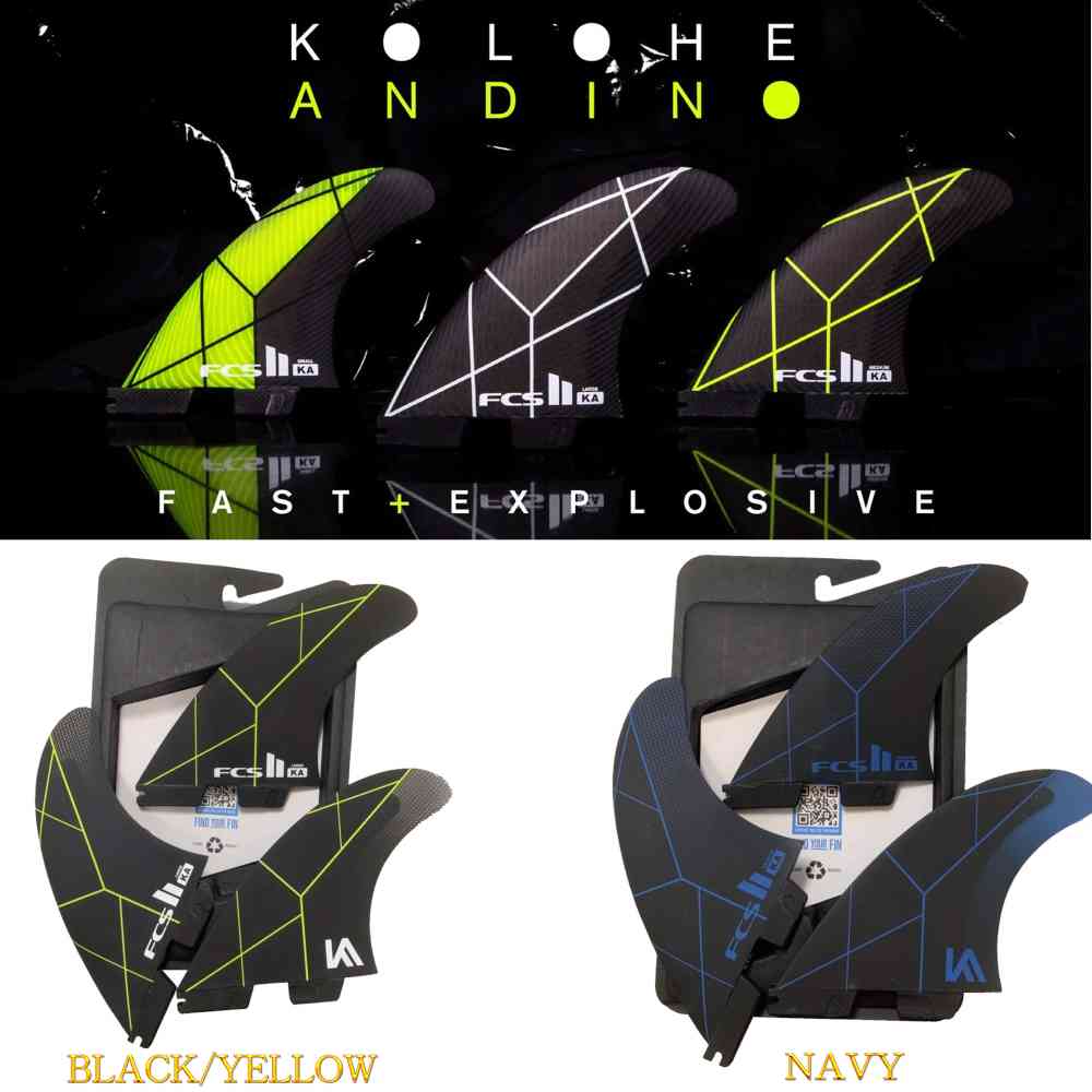 fcs2 フィン ショートボード用フィン エフシーエス2 FCSフィン FCS2 サーフィン フィン Athlete Series KA PC Tri Set Kolohe Andino Model S M L ロスト コロヘ LOST メイヘム