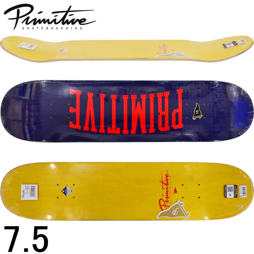 楽天市場 スケボー デッキ スケートボード シグネチャー Primitive プリミティブ スケボーデッキ 板 Collegiate Large Navy 7 5inch ストリート オシャレ ファッション アイテム ブランド デッキ スケートボード専門店カットバック