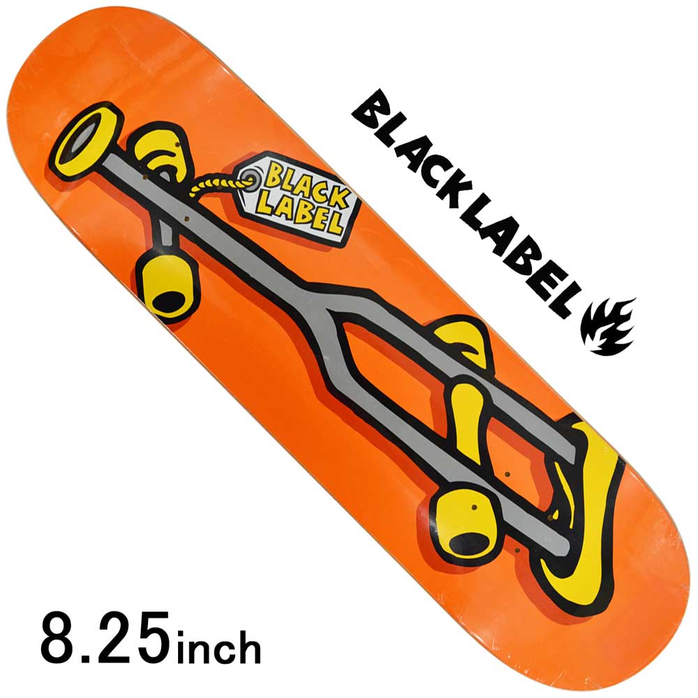 全国宅配無料 楽天市場 スケボー デッキ スケートボード シグネチャー Black Label ブラックレーベル スケボーデッキ 板 Og Crutch Orange 8 25inch ストリート オシャレ ファッション アイテム エレファント スケートボード専門店カットバック 激安ブランド Blog
