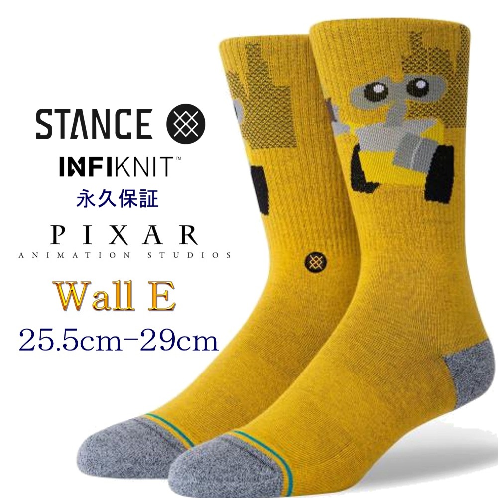 楽天市場 スタンス ソックス ウォーリー ピクサー 靴下 インフィニット 永久保証 Stance Socks Wall E Pixar 限定モデル 1足セット メンズ 25 5cm 29cm メンズ ファッション 小物 スケートボード専門店カットバック