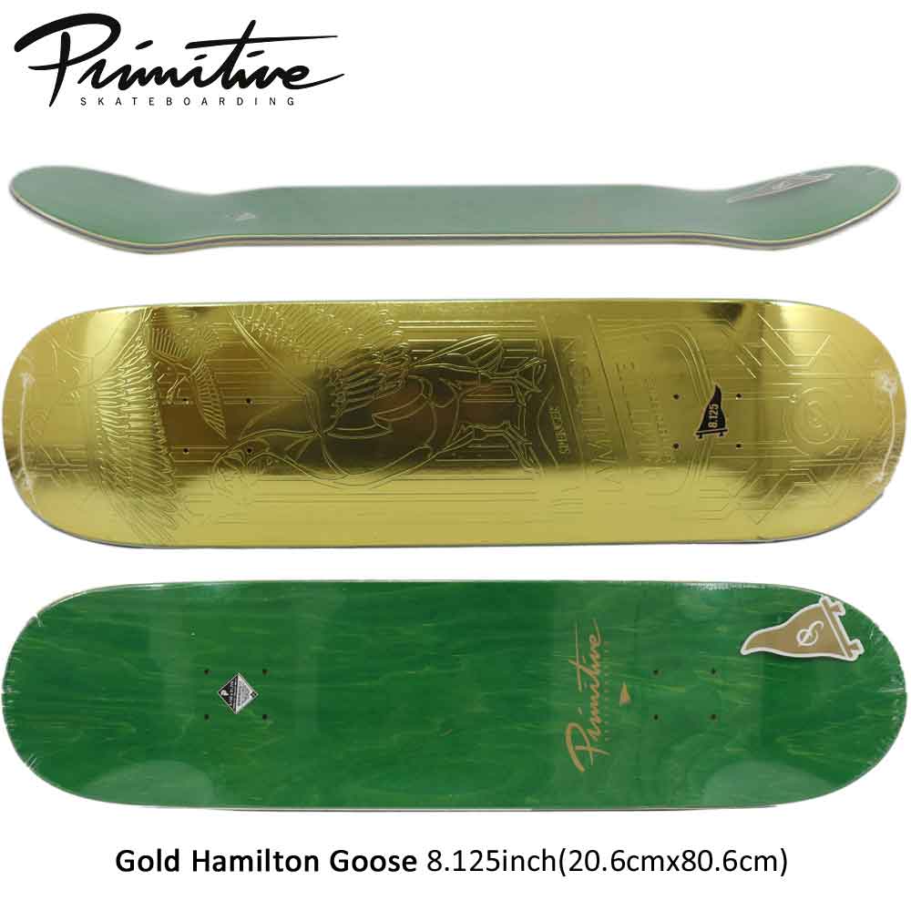 スケボー デッキ スケートボード 判 Primitive 古風 スケボーデッキ 一枚板 Spencer Gold Hamilton Goose 8 125inch 街路 オシャレ 流行り物 ケ所 ブランド デッキ Cannes Encheres Com