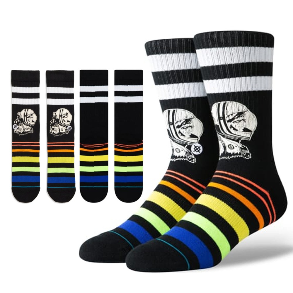 楽天市場 スタンス ソックス ムーンマン Stance Socks Moon Man メンズ L 25 5 29 0cm メンズ ファッション 靴下 宇宙 スペース スケートボード専門店カットバック