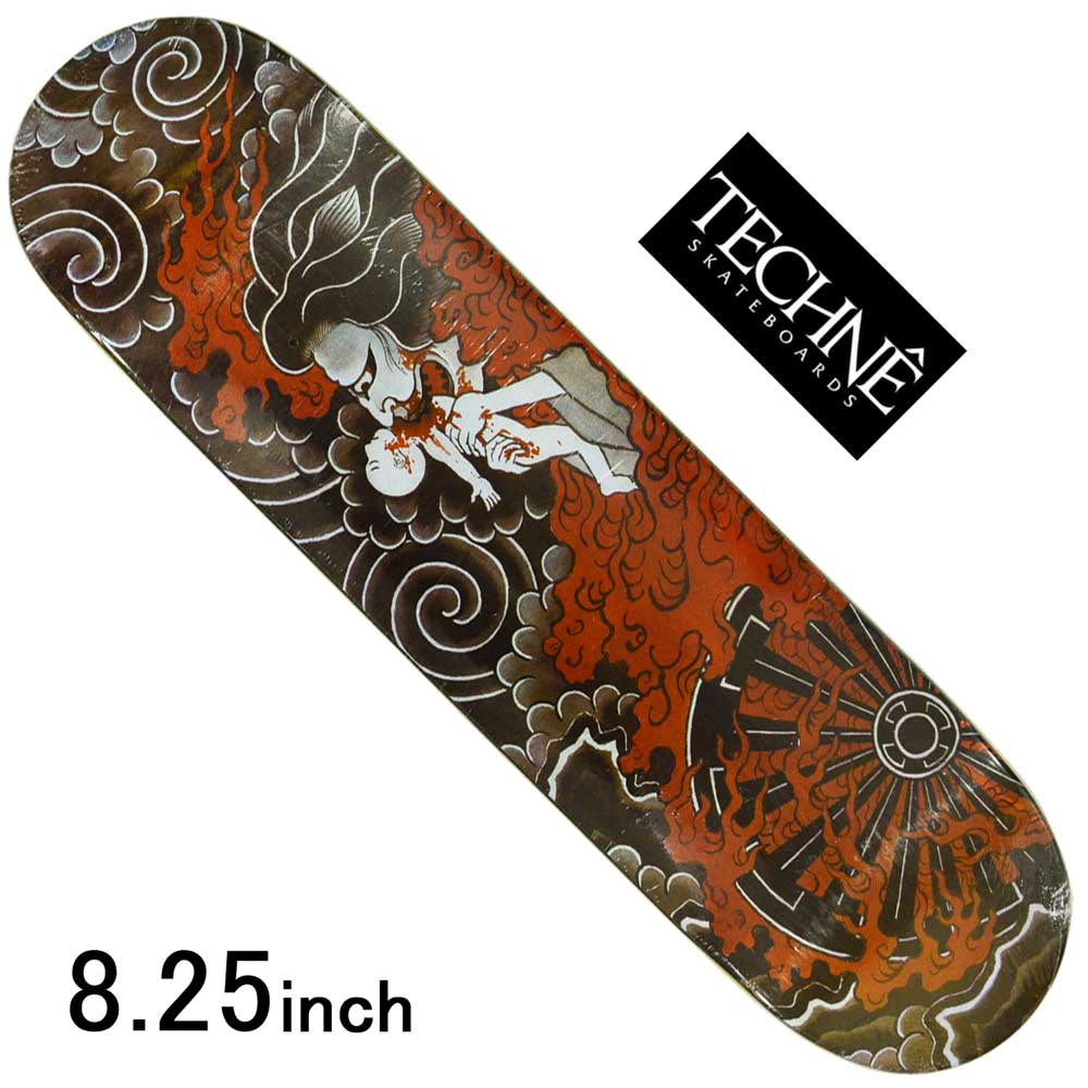楽天市場 スケボー デッキ スケートボード 彫 グラフィック Techne Skateboards テクネ スケートボード Horitatsu Katawaguruma 8 25inch Graphics By Horitatsu スケートボード専門店カットバック
