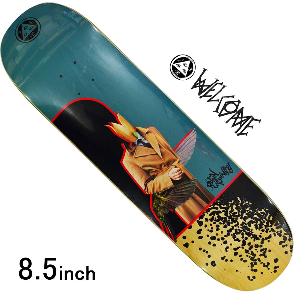 Hummingbird デッキ Slate Ryan On Custom デッキ Ryan スケートボード Enenra On ウェルカム Pro グラフィック Skateboards Skateboards スケボー スケートボード ウェルカム スケートボード Welcome Townley Shape スケートボード専門店カットバックwelcome 8 5inch