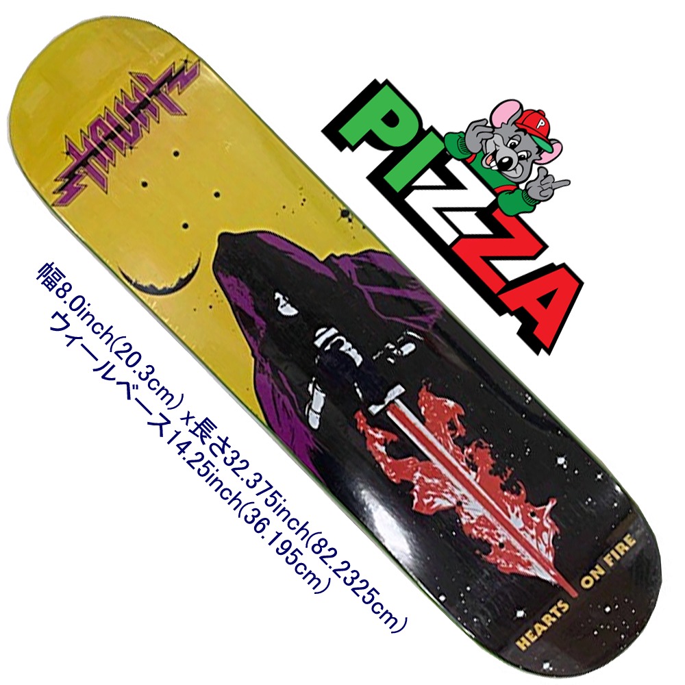 スケボー デッキ スケートボード デッキ ピザ Pizza Skateboard Haunt Pizza Skateboards スケートボード Haunt Deck 8 スケートボード専門店カットバック B Font Color Ff0000 Size 4 アメリカ本国より直輸入 現在日本国内での入手困難な貴重なデッキです