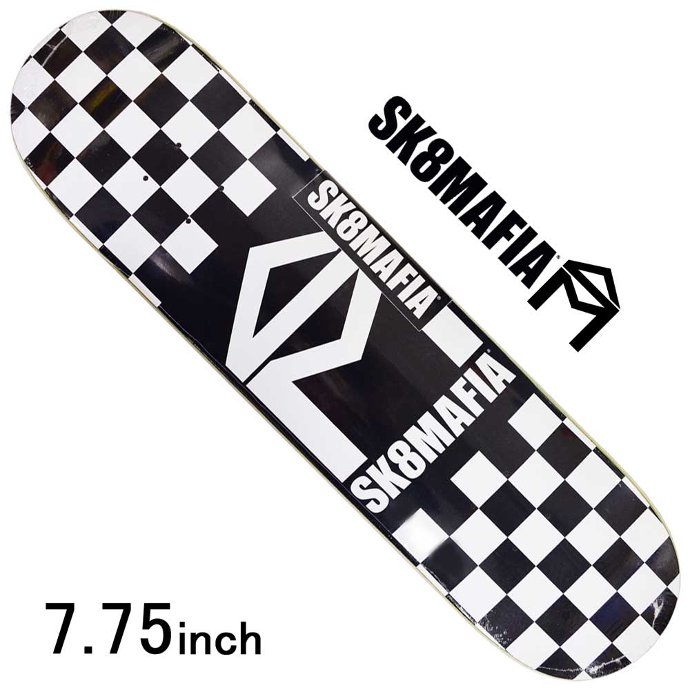 楽天市場 スケボー デッキ スケートボード Sk8mafia スケートマフィア Sm House Logo Checkar W 7 75inch Team Model スケートボード専門店カットバック