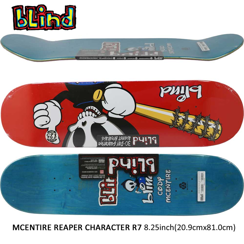 初回限定 楽天市場 スケボー デッキ スケートボード Blind ブラインド スケボーデッキ 板 Mcentire Reaper Character R7 8 25inch ストリート オシャレ ファッション アイテム ブランド デッキ スケートボード専門店カットバック 本店は Lexusoman Com