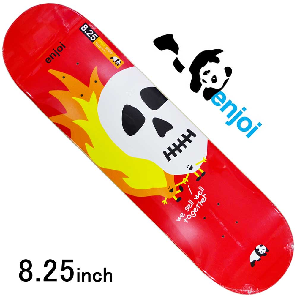 在庫一掃 楽天市場 スケボー デッキ スケートボード パンダ Enjoi エンジョイ スケボーデッキ 板 Skulls And Flames Red 8 25inch ストリート オシャレ ファッション アイテム スケートボード専門店カットバック 超大特価 Lexusoman Com