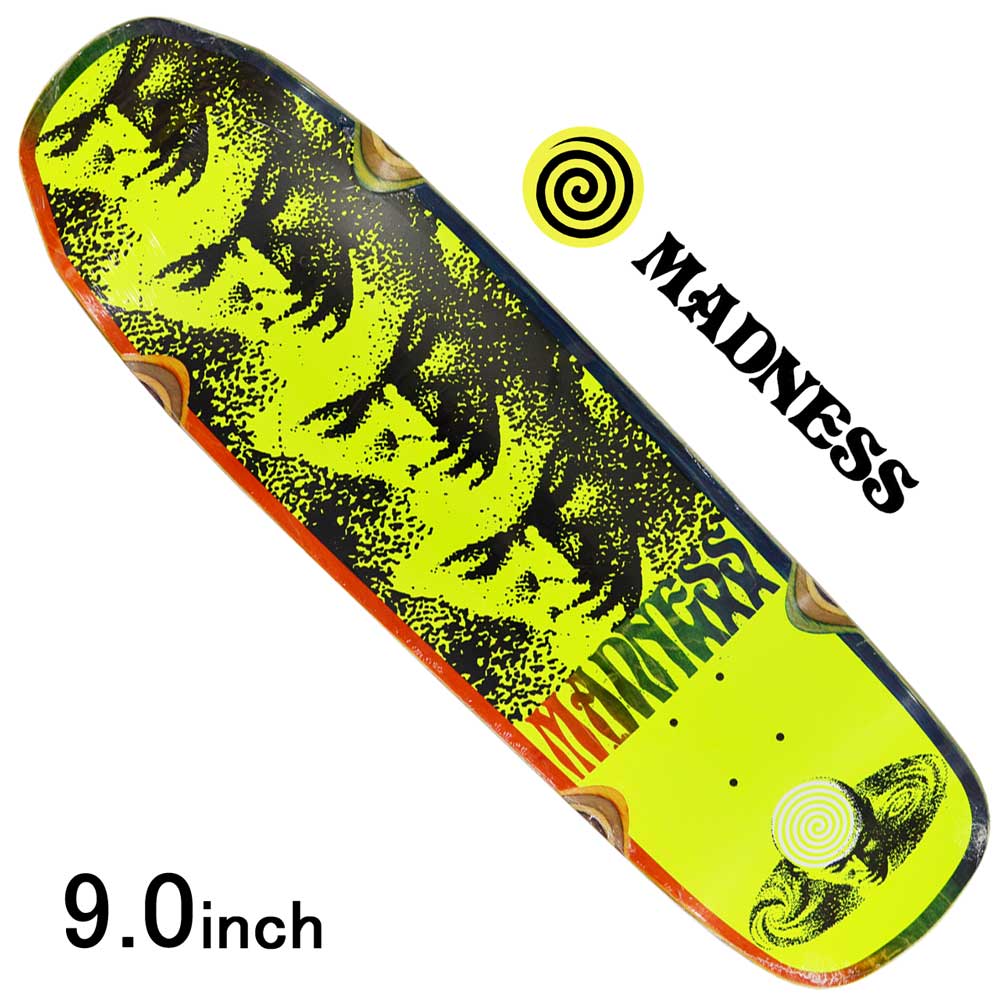 在庫あり 即納 楽天市場 スケボー デッキ スケートボード チーム Madness Skateboards マッドネス スケートボード Mind Universe Neon Yellow 9 0inch Team Model ストリート オシャレ ファッション アイテム スケートボード専門店カットバック 全国組立設置無料