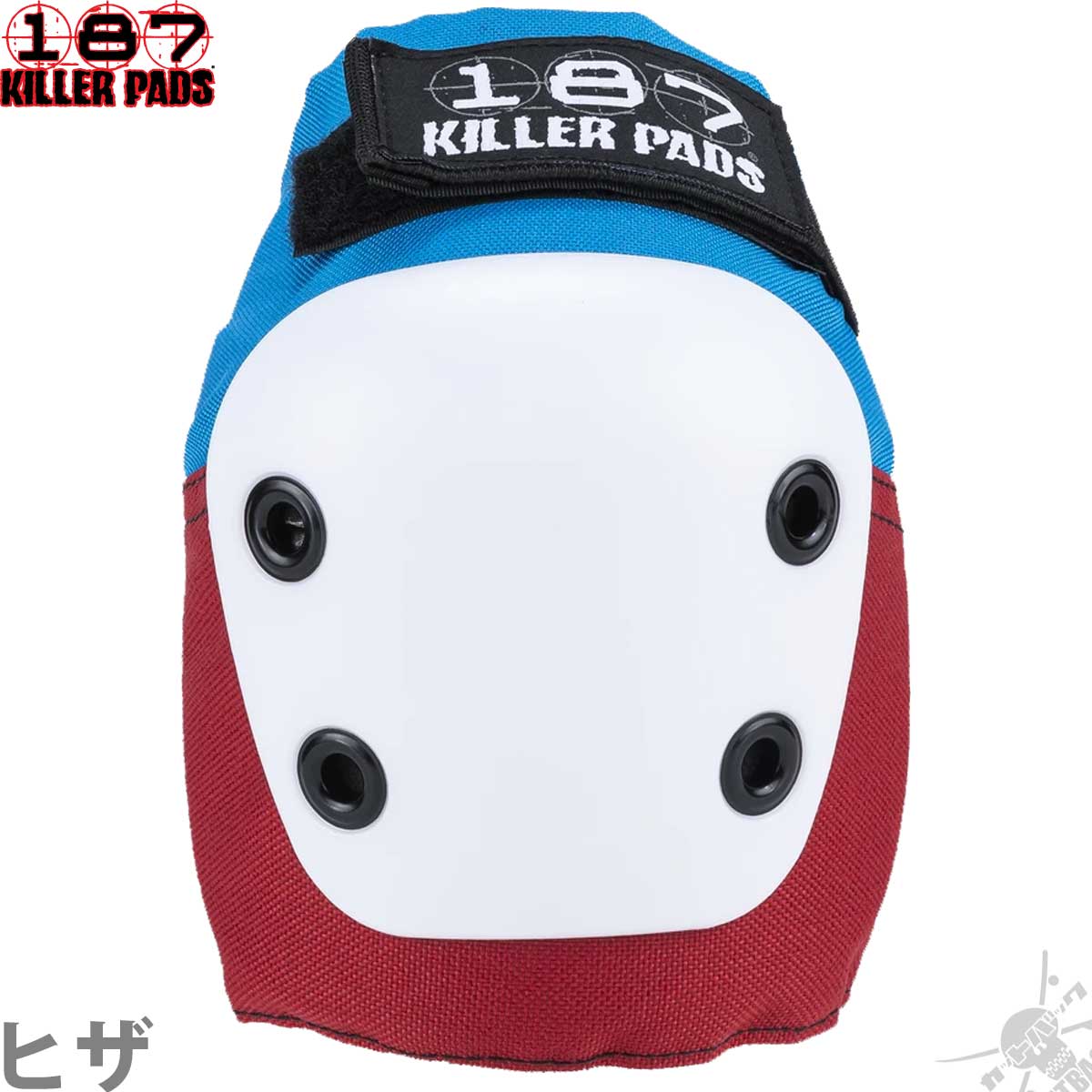 スケボー プロテクター 187 キッズ 赤ん坊 Killerpads Junior Six Pack Red White Blue ヒジ ヒザ 橈骨手根骨関節 3カ所揃え 殺害者パッド スケートボード パーク 明 若者 朱 白人種 青碧 子供 小学校生 低学年 幼豎子 パーク児 Acilemat Com