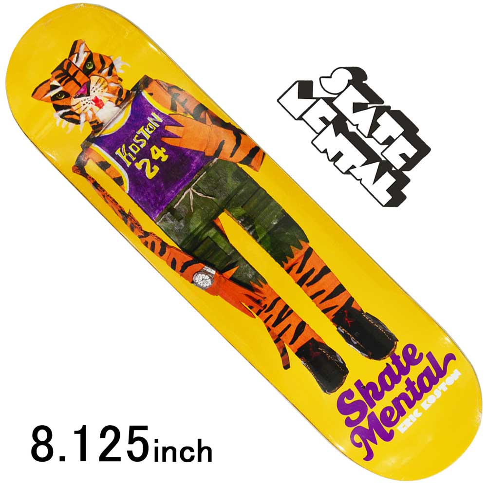 デッキ Orange スケートボード Skate スケートメンタル スケートメンタル スケボー Mental デッキ Mental Koston Skate スケボーデッキ 板 Koston Tiger Orange 8 125inch ストリート オシャレ ファッション アイテム スケート ボード専門店カットバック