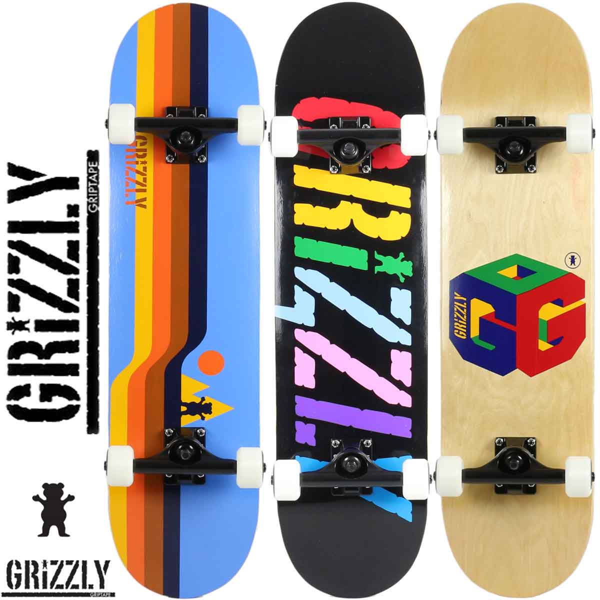 完成品 Grizzly 純正コンプリート Lines 純正コンプリート Grizzly Retro グリズリー スケボー グリズリー Lines スケートボード スケートボード Grizzly Incite G64 Complete 8 0インチ スケボー 完成品 初心者 スケートボード専門店カットバック