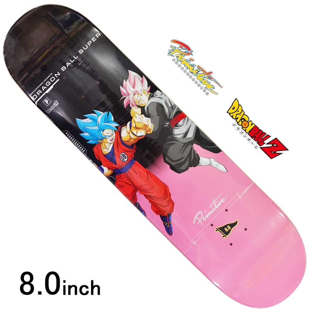 スケボー デッキ スケートボード シグナチャー ドラゴン椀 Primitive アルカイック スケボーデッキ 一枚板 偶team Goku Versus Deck 8 0inch 令孫 悟空 真っ黒 街路 オシャレ モード ヶ所 商標名 デッキ Primitive プリミティブ Gpcsystems Ae