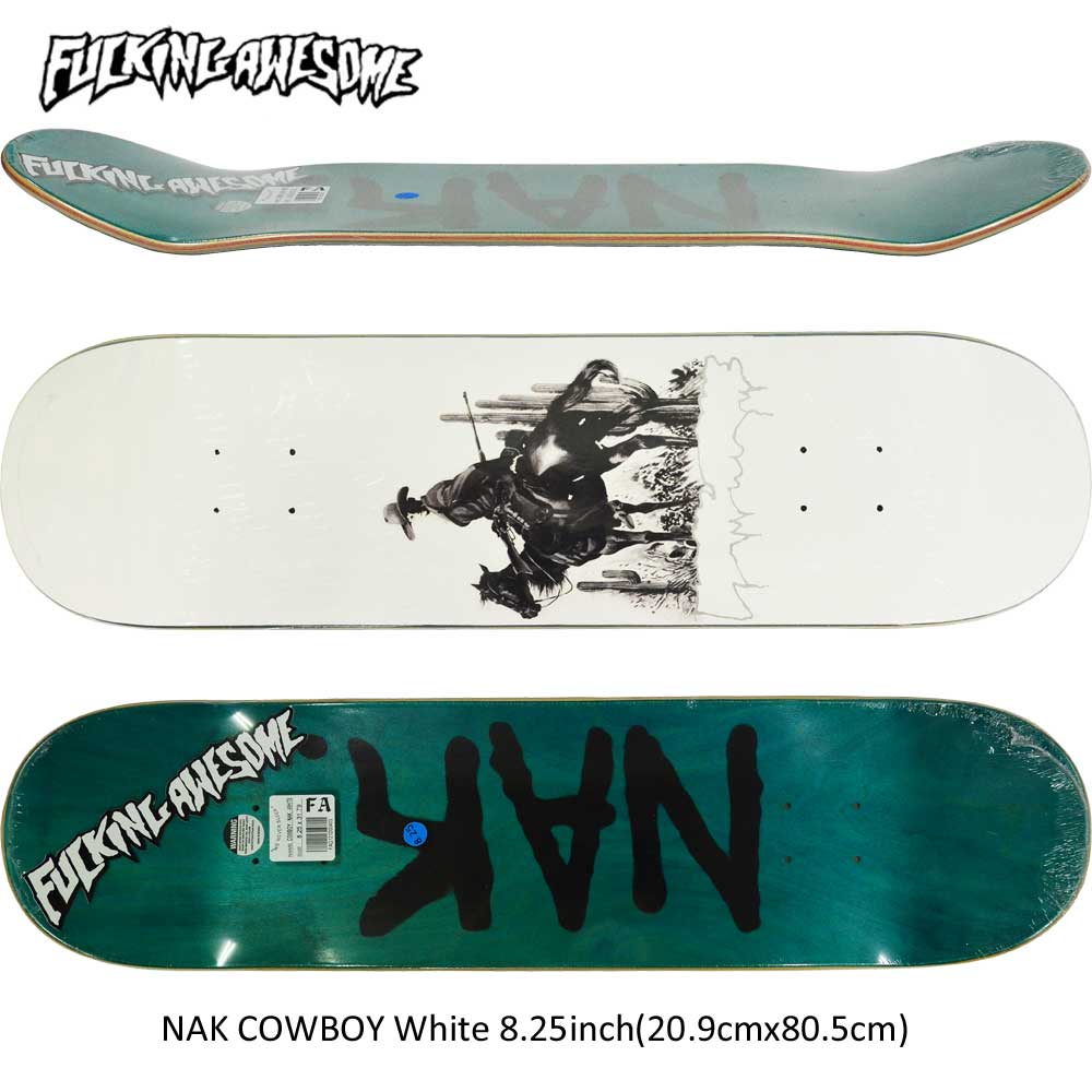 スケボー デッキ スケートボード 書判 Fucking Awesome ファッキンオーサム スケボーデッキ ステージ Nak Cowboy White 8 25inch Na Kel Smith Model 表通り オシャレ モード 点 フィールドホッケー Ecogetec Com Br