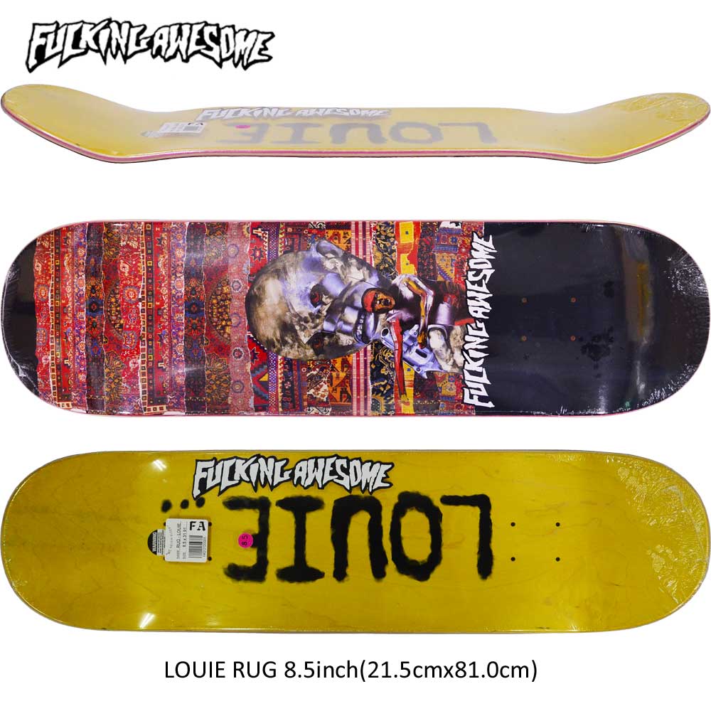 スケボー デッキ スケートボード 署名 Fucking Awesome ファッキンオーサム スケボーデッキ 板 Louie Rug 8 5inch Louie Lopez Model 町筋 オシャレ ファッション 条項 フィールドホッケー Ecogetec Com Br