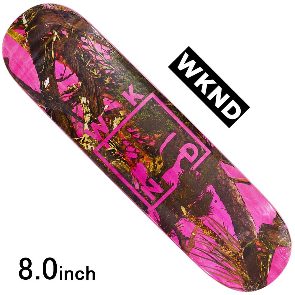 スケボー デッキ スケートボード Wknd ウィークエンド スケボーデッキ 板 Camo Logo Pink Bp 8 0inch Team Model ストリート オシャレ ファッション アイテム Yildizdekorasyon Com Tr