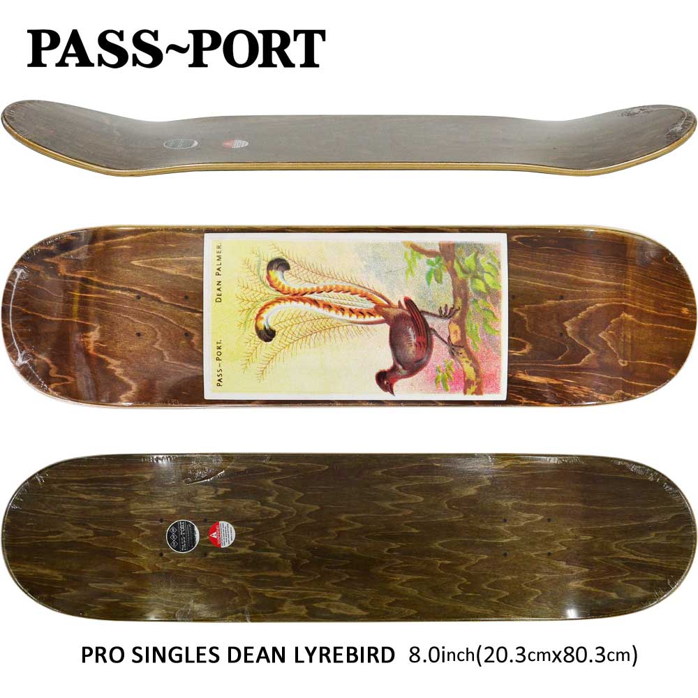 スケボー デッキ スケートボードpass Port パスポート Pro Singles Dean Lyrebird 8 0inch Dean Palmer Model ストリート オシャレ ファッション アイテム Butlerchimneys Com