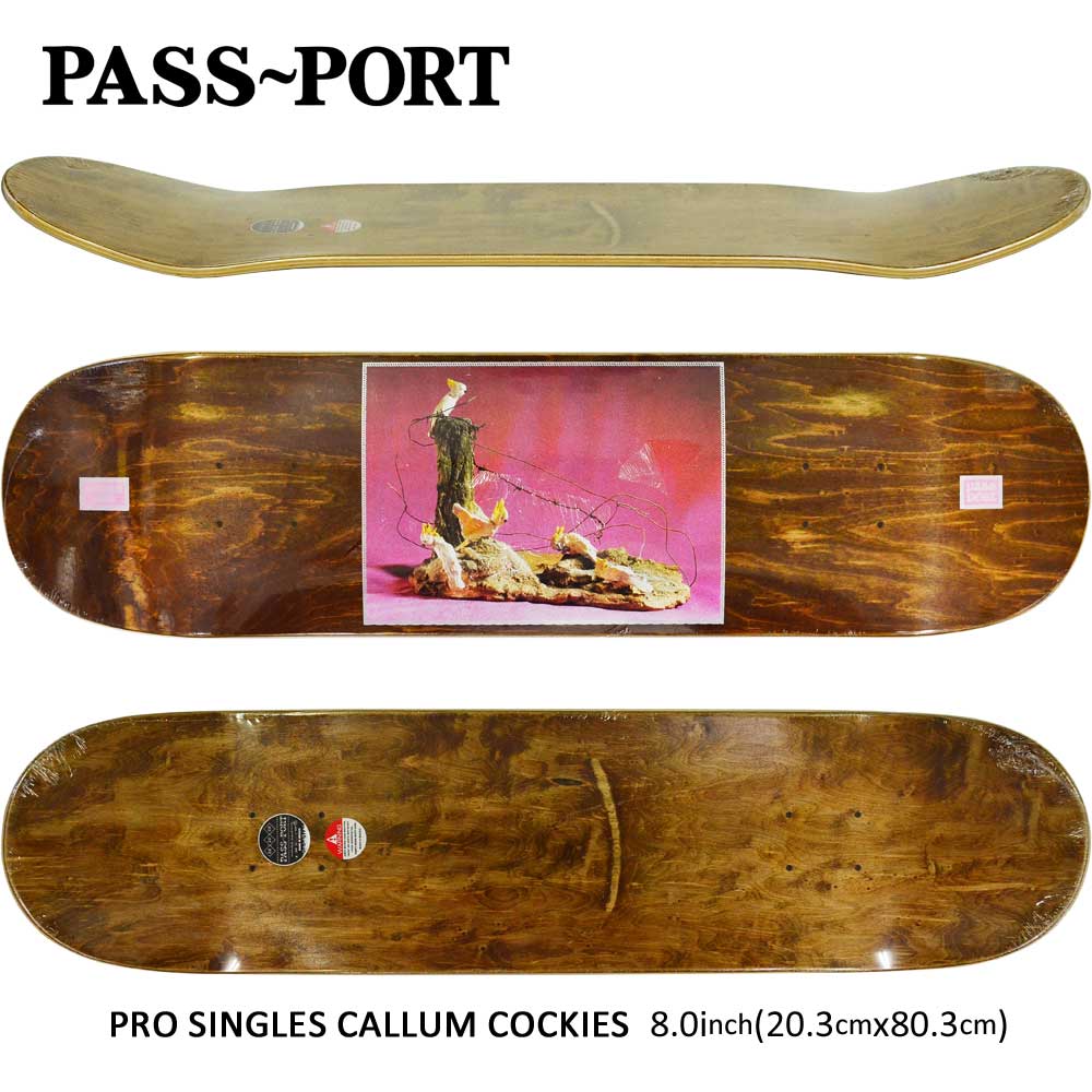 スケボー デッキ スケートボードpass Port パスポート Pro Singles Callum Cockies 8 0inch Callum Paul Model ストリート オシャレ ファッション アイテム septicin Com