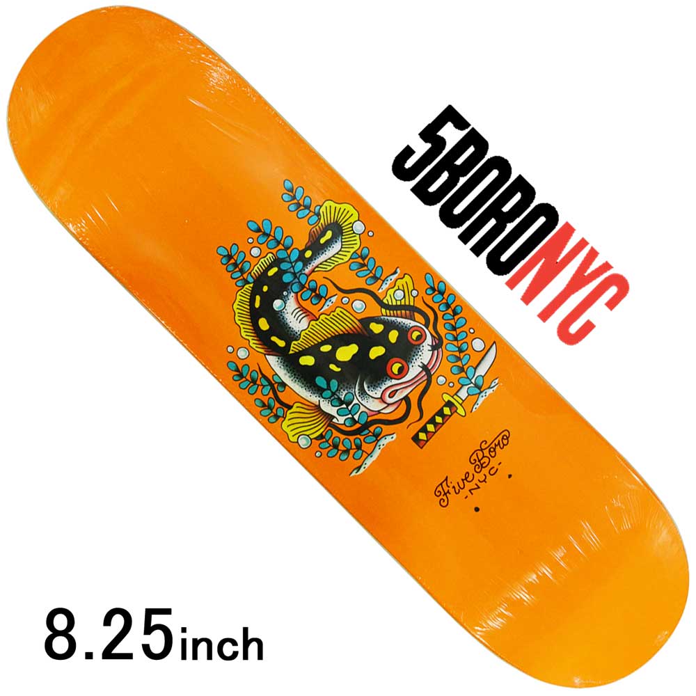 スケボー デッキ スケートボード5boro ファイブボロ Brooklyn Catfish 8 25inch ストリート オシャレ ファッション アイテム ニューヨーク Sobolewscy Pl