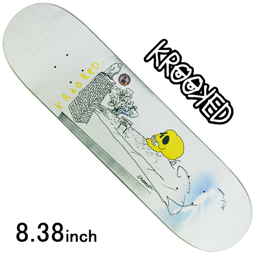 スケボー デッキ スケートボード ゴンズ Krooked クルキット スケボーデッキ 板 Kr Cromer Stay Off 8 38inch Brad Cromer Model ストリート オシャレ ファッション アイテム マークゴンザレス Andapt Com