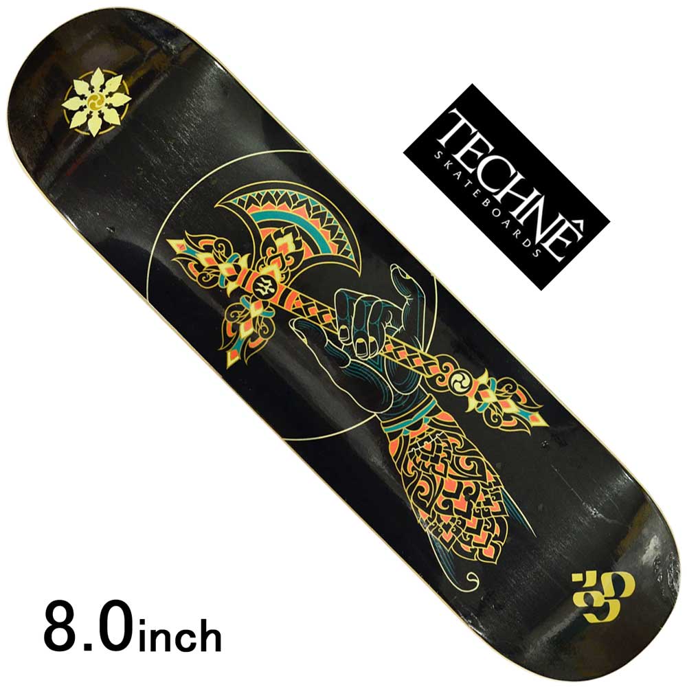 楽天市場 スケボー スケート デッキ スケートボード 彫 グラフィック アートtechne Skateboards テクネ スケートボードbattle Axe 8 0inchgraphics By Palehorse スケートボード専門店カットバック