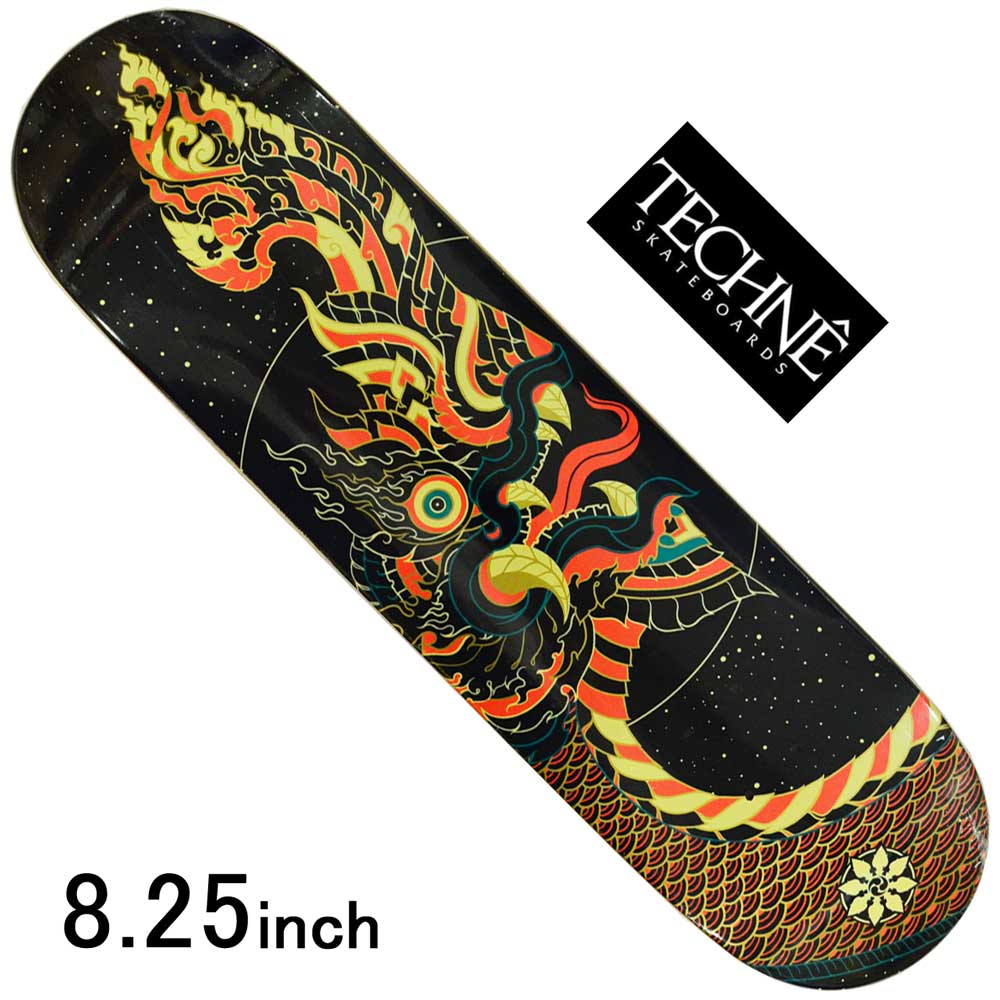 楽天市場 スケボー デッキ スケートボード 彫 グラフィック アート Techne Skateboards テクネ スケートボード Cosmic Serpant 8 25inch Graphics By Palehorse スケートボード専門店カットバック