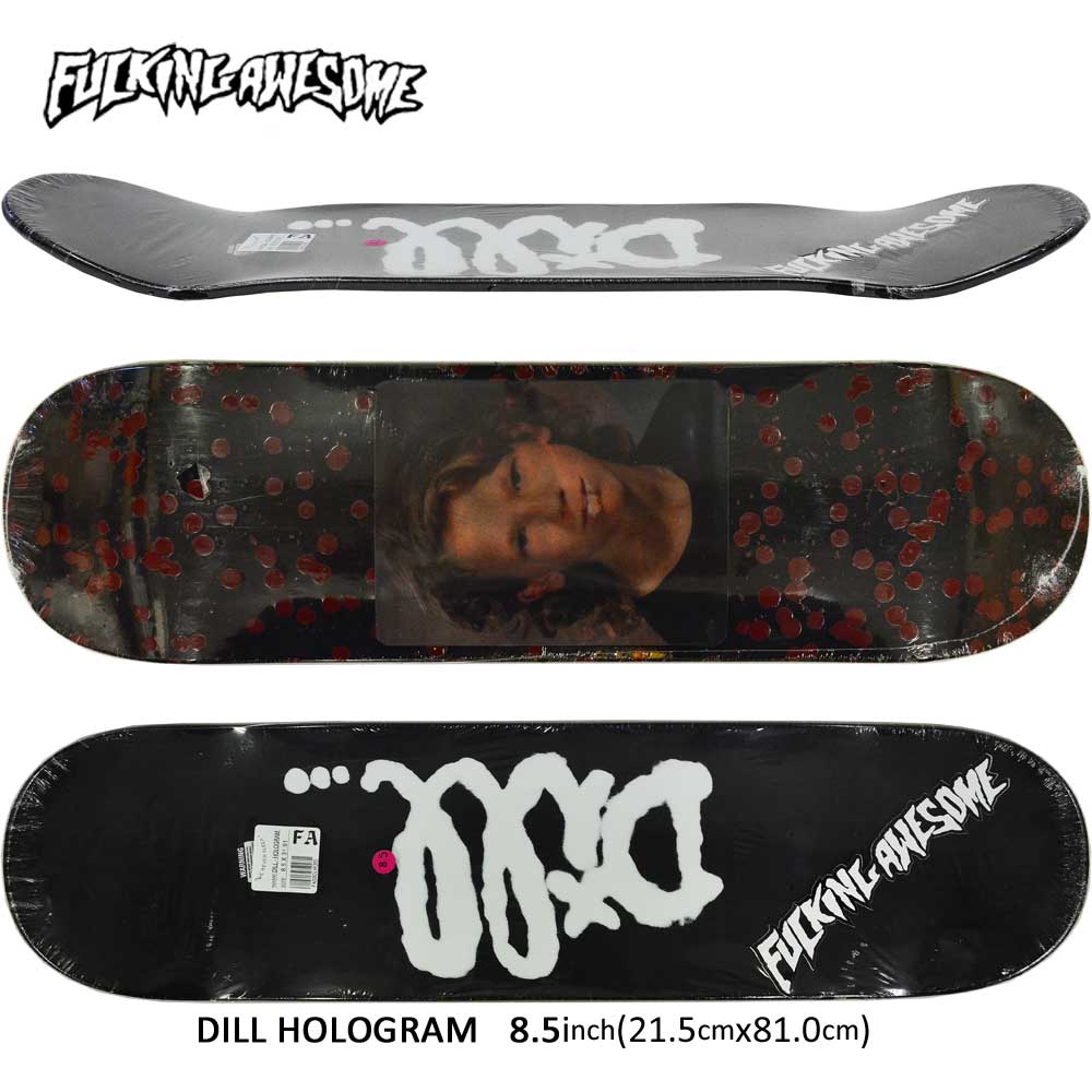 スケボー デッキ スケートボード シグネチャー Fucking Awesome ファッキンオーサム スケボーデッキ 板 Dill Hologram 8 5inch Jason Dill Model ストリート オシャレ ファッション アイテム ホッケー Soone It