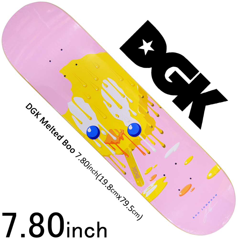 楽天市場 スケボー デッキ スケートボード カリフォルニア Dgk ディージーケー スケボーデッキ 板 ロサンゼルス Dgk Melted Boo 7 80inch Boo Johnson Model ストリート Bボーイ Dgk スケートボード専門店カットバック