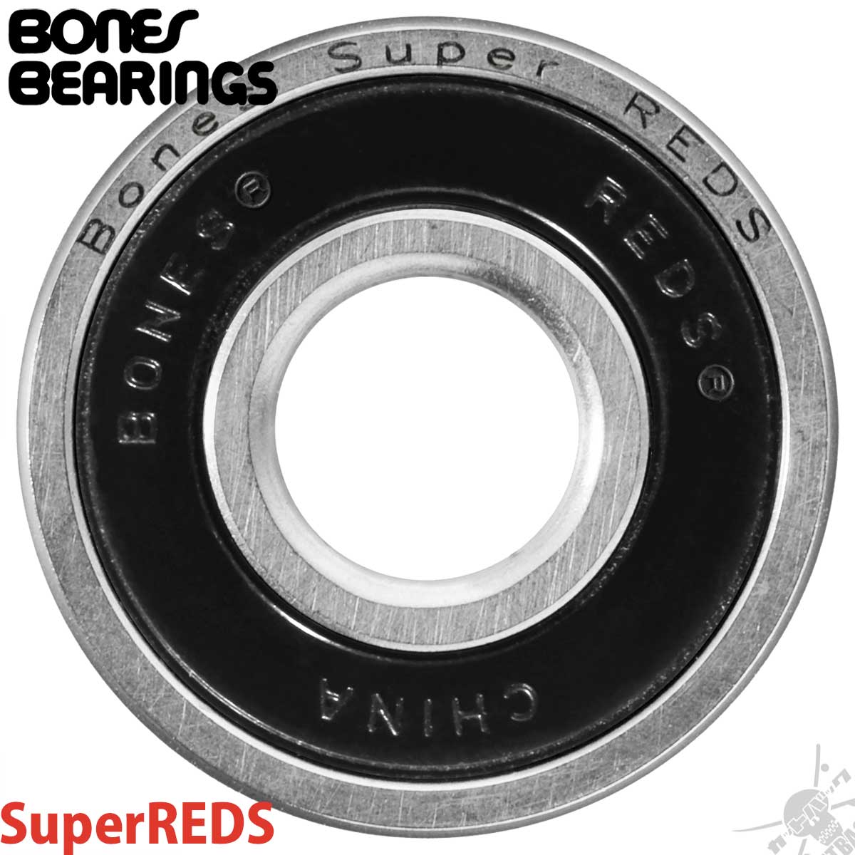 受注生産品】 スケボー スケート ベアリング ボーンズ スーパーレッズ Bones Super REDS スケートボード パーツ オイルタイプ  8個セット qdtek.vn