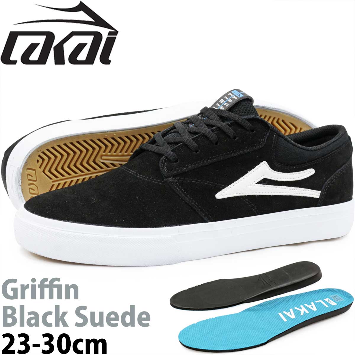 楽天市場】ラカイ グリフィン │23-30cm│ スケボー シューズ Lakai