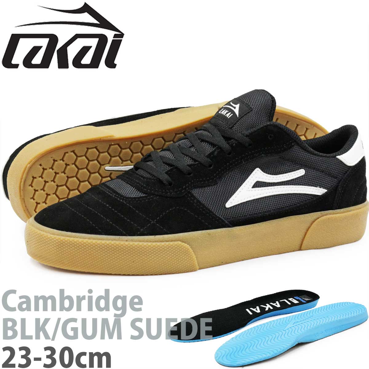 lakai スケシュー 楽天市場】ラカイ ケンブリッジ │23-30cm│ スケボー シューズ