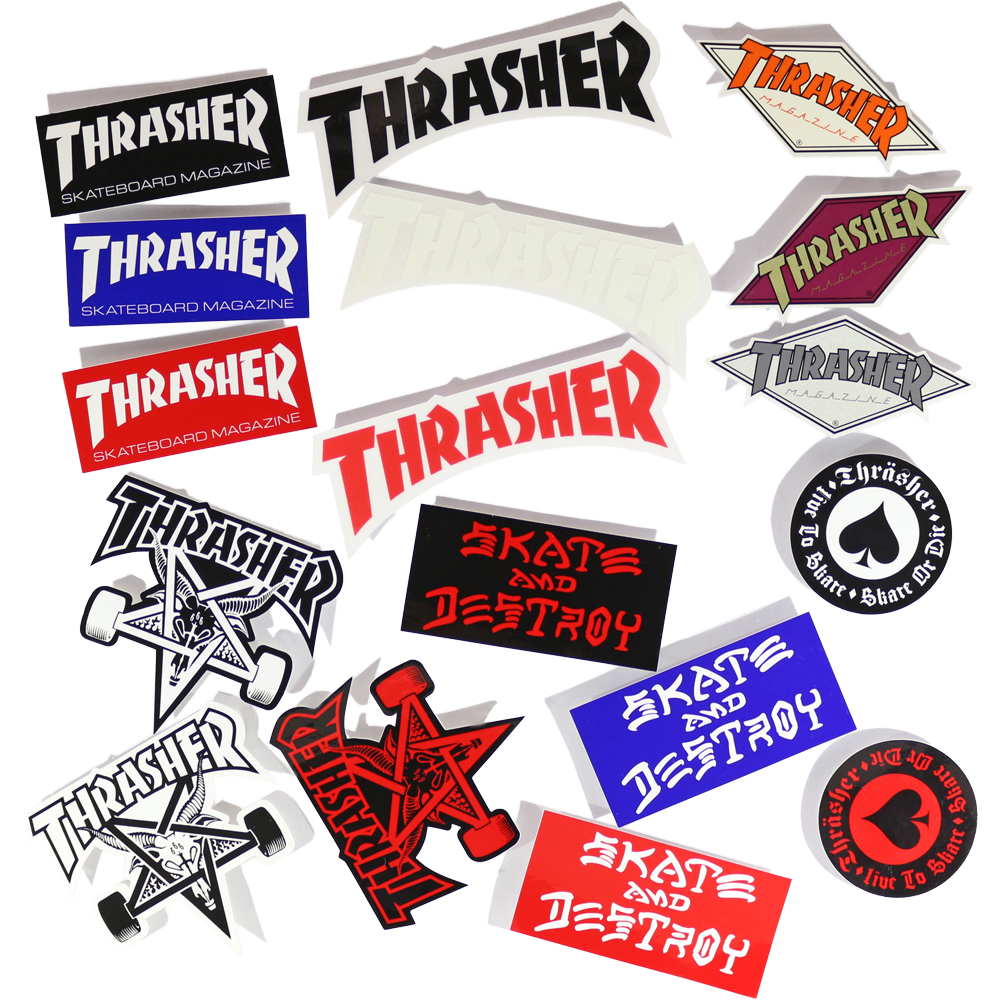 楽天市場 Thrasher スラッシャー ステッカー スケートボード スケボー スケート マガジン ファイヤー ロゴ ゴートフレーム かっこいい 車 バイク おしゃれ スケートボード専門店カットバック