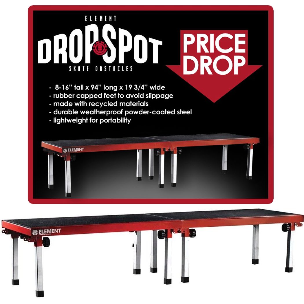 【楽天市場】Element Dropbox Freshpark Funbox Drop Spot Skate Obstacles Bench