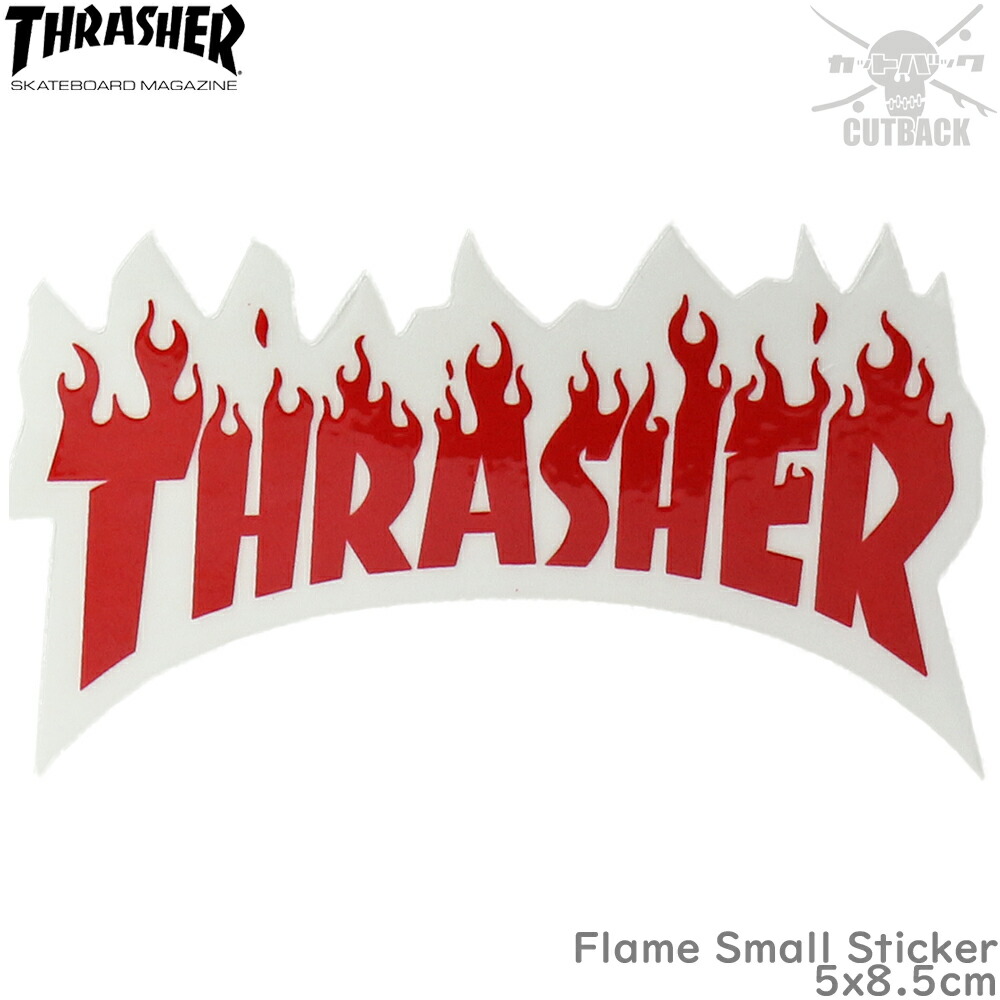 THRASHER スラッシャー スケート スケーター flame フレイム SANTA CRUZ SANTACRUZ THRASHER SCREAMING FLAME LOGO 8.0インチ