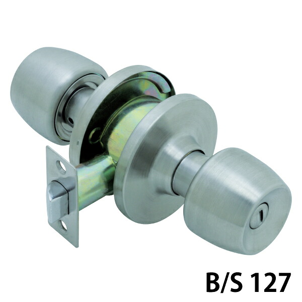 交換用円筒錠 イナホ ユニバーサル円筒錠-60 B/S127 ドアノブ 玄関 勝手口 FUKI