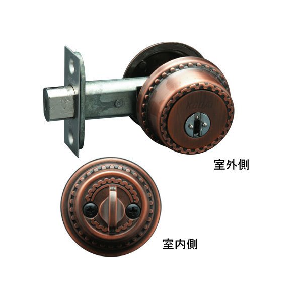 楽天市場】KODAI アスカ シリンダー 扉厚33-45mm キー4本付 NF