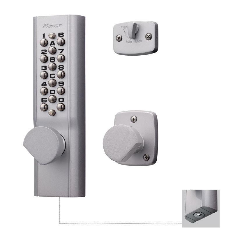 KEYLEX 1100-22603M キーレックス ノッブ手合い 1100続きもの 名取り草式 暗証電話番号錠 自動小銃施錠 鍵付き添い人防犯 ピッ第一人者打つ手