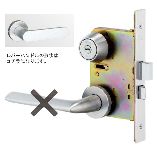 MIWA 木製ドア用レバーハンドル錠 U9 WLA33-1 BS 64 DT 33~41｜クーテ