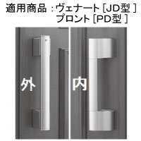 YKKAP プッシュプルグリップハンドルストレートタイプ 右勝手気侭 HHW-HH4K13863