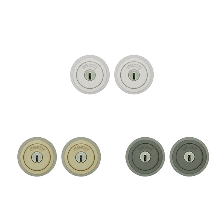 iNAHO イナホ シリンダー TIERKEY ティアキー TC-TE0/LSP 2個同一 MIWA TE0/LSP錠対応 シルバー色 ゴールド色 ブロンズ色 キー5本｜クーテ