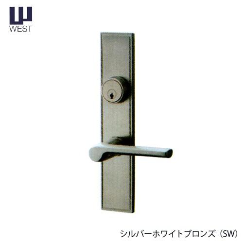 916仕様 WEST レバーハンドル錠 5250 右勝手外開き ディンプル ドアノブ シルバー色 ケース刻印　5250 5200 など