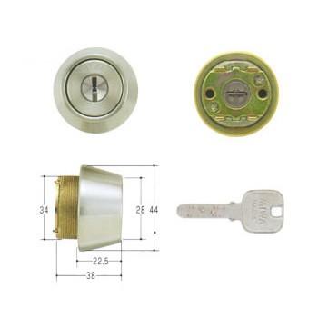 MIWA JNシリンダー LSPタイプ MCY-188 シルバー MIWA JN TE22 CY ST ディンプルキー 3本付属 MIWA KABA LSP/SWLSP