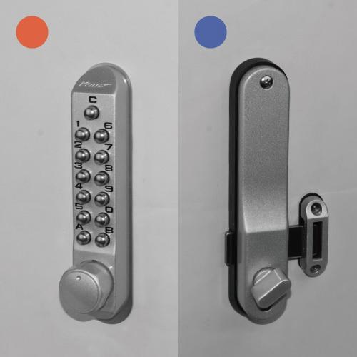 KEYLEX キーレックス 500 K582T-1 047取り替えっこ相応う 面付本締錠 片面名取り草式 暗証電話番号錠 ピッ第一人者打つ手
