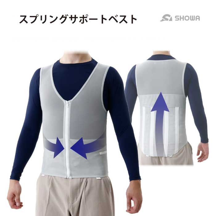 スプリングサポートベスト 腰 アシスト ベスト 反発バネ 配達 倉庫 現場