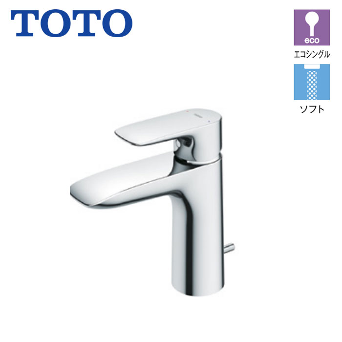 洗面所 水栓 TOTO TLG04302JA 台付 シングル 雑ぜ合わせる水栓 スパウト100粍 GA続きもの 一うしろ押し式 水道の栓 eco